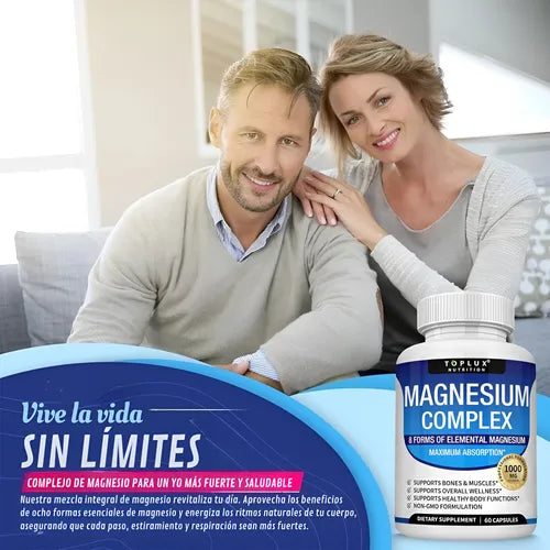 🔥 “¿Duermes Pero Sigues Cansado? Recupera Energía, Calma y Sueño Profundo con Magnesium Complex X2”⚡🔋