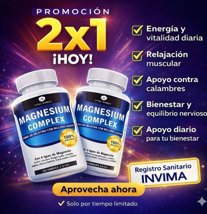 🔥 “¿Duermes Pero Sigues Cansado? Recupera Energía, Calma y Sueño Profundo con Magnesium Complex X2”⚡🔋