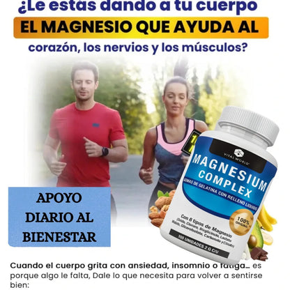 🔥 “¿Duermes Pero Sigues Cansado? Recupera Energía, Calma y Sueño Profundo con Magnesium Complex X2”⚡🔋